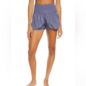 FP Movement Free People The Way Home Shorts size Large Purple Deep Sea